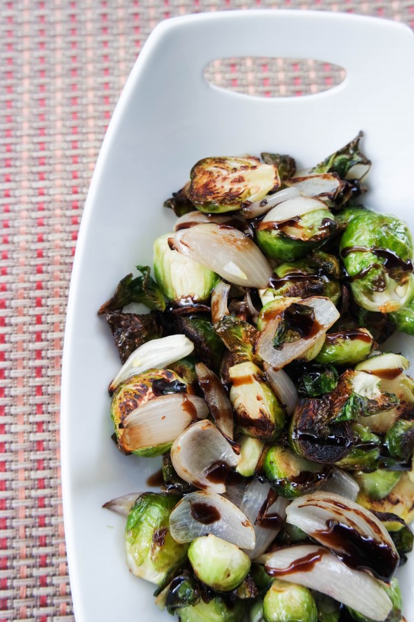 Balsamic Brussels Sprouts Recipe on DailyKaty.com