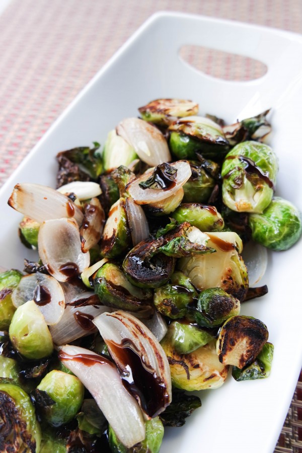 Balsamic Brussels Sprouts Recipe on DailyKaty.com