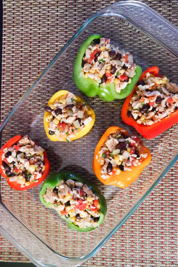 Chicken Fajita Stuffed Pepper Recipe on DailyKaty.com