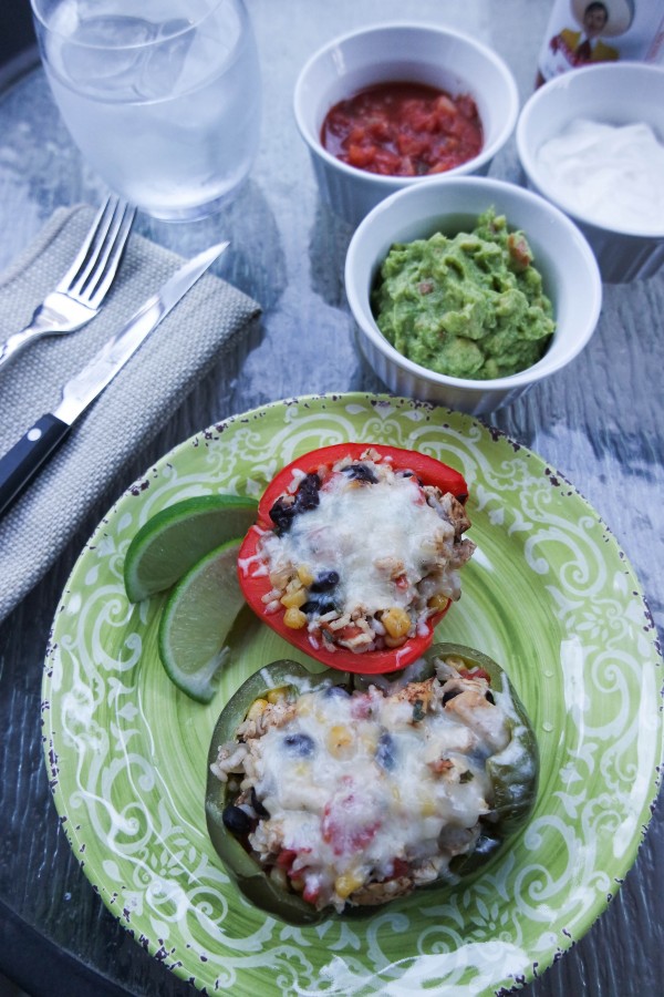 Chicken Fajita Stuffed Pepper Recipe on DailyKaty.com