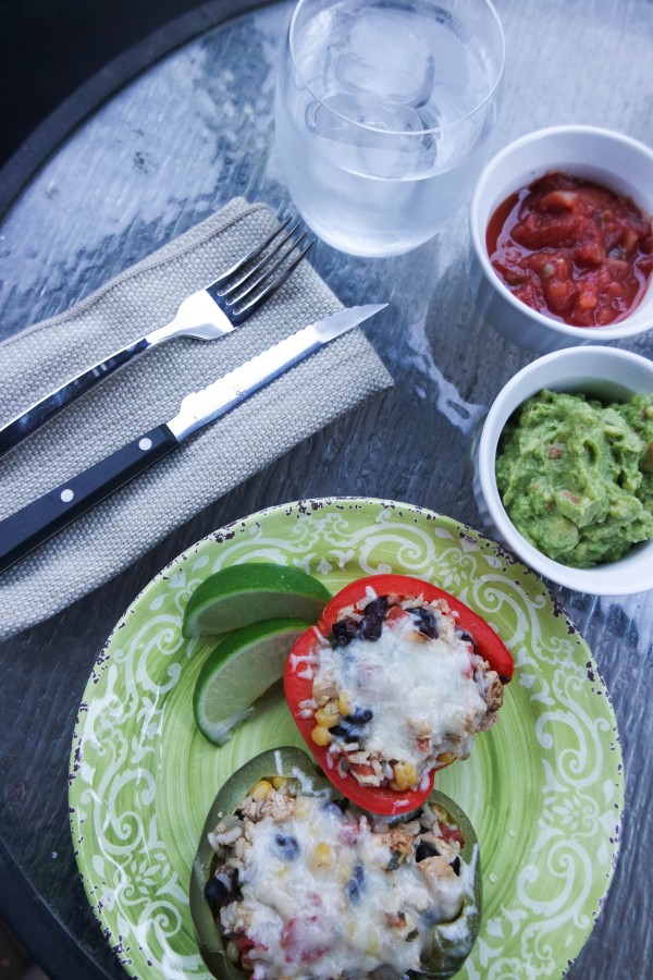 Chicken Fajita Stuffed Pepper Recipe on DailyKaty.com