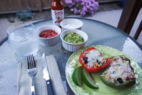 Chicken Fajita Stuffed Pepper Recipe on DailyKaty.com