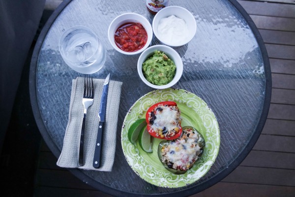 Chicken Fajita Stuffed Pepper Recipe on DailyKaty.com