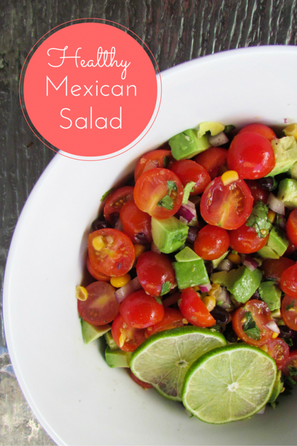 Healthy, Easy Mexican Salad on DailyKaty.com