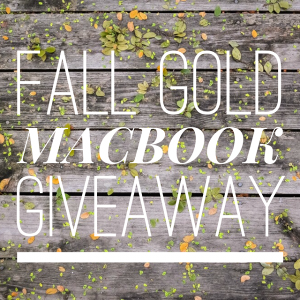 Gold MacBook Giveaway on DailyKaty.com