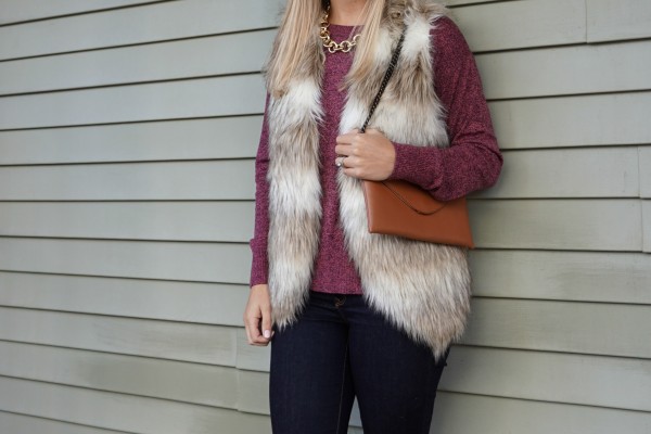 Fur Vest Season {Shop the Look on DailyKaty.com}