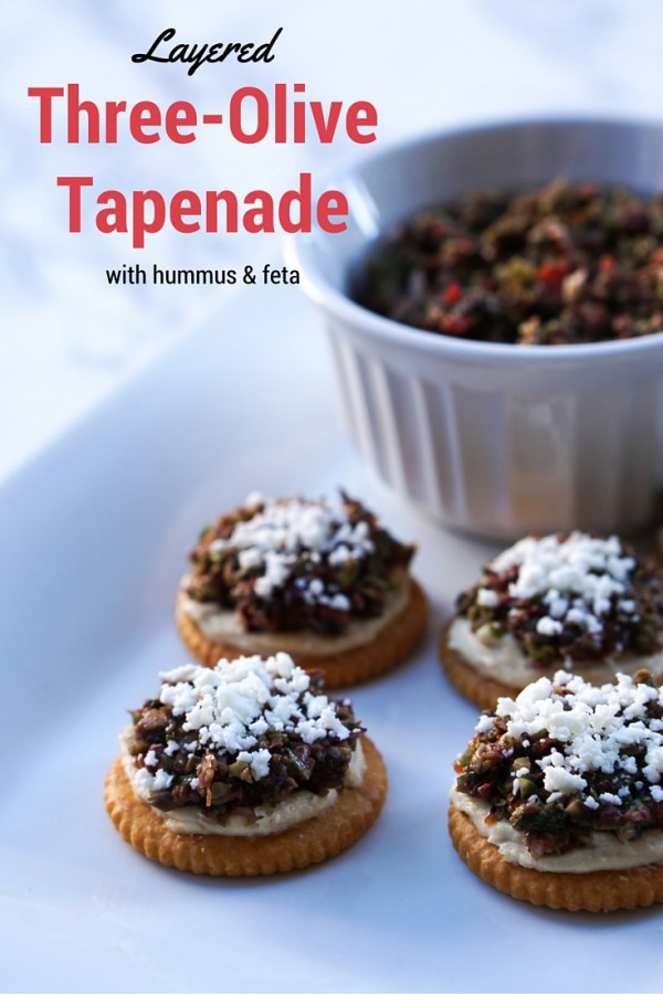 Layered Three-Olive Tapenade Appetizer Recipe