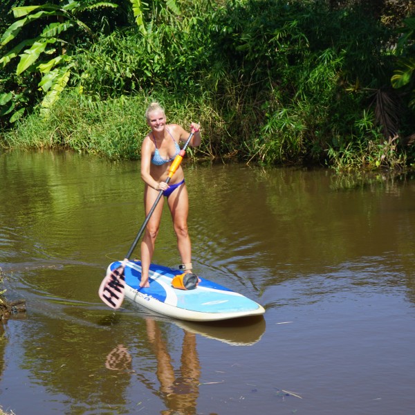 Travel Guide of Princeville, Kauai, Hawaii - Shown here: SUP in Hanalei