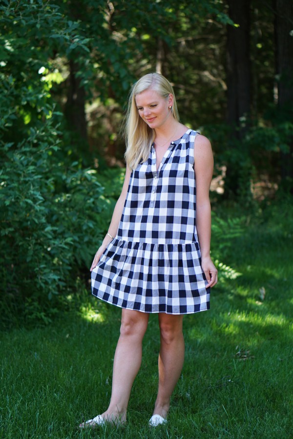 Gingham Dress on DailyKaty.com #loveloft