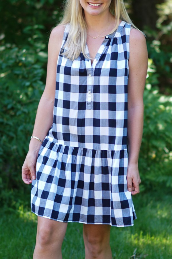 Gingham Dress on DailyKaty.com #loveloft