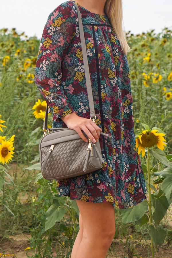 Fall Sunflowers & Loft Dress