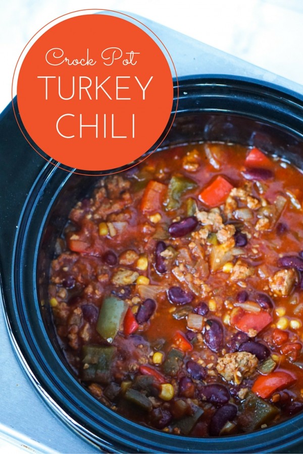 Crock Pot Turkey Chili for Game Day