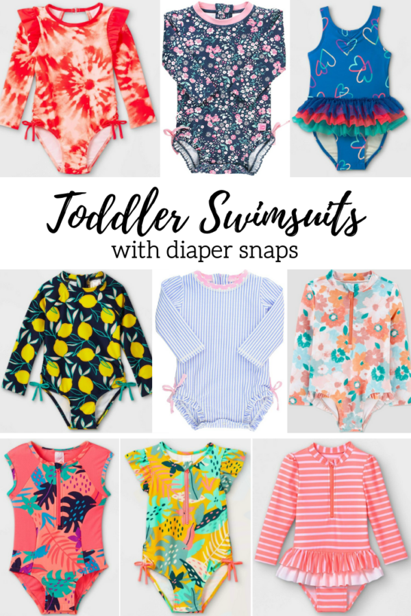 Toddler Swimsuits with Snaps